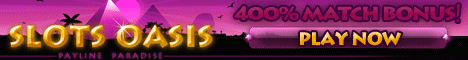 Slots Oasis - Get 400% Signup Bonus